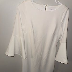 Calvin klein, white dress, size 4,